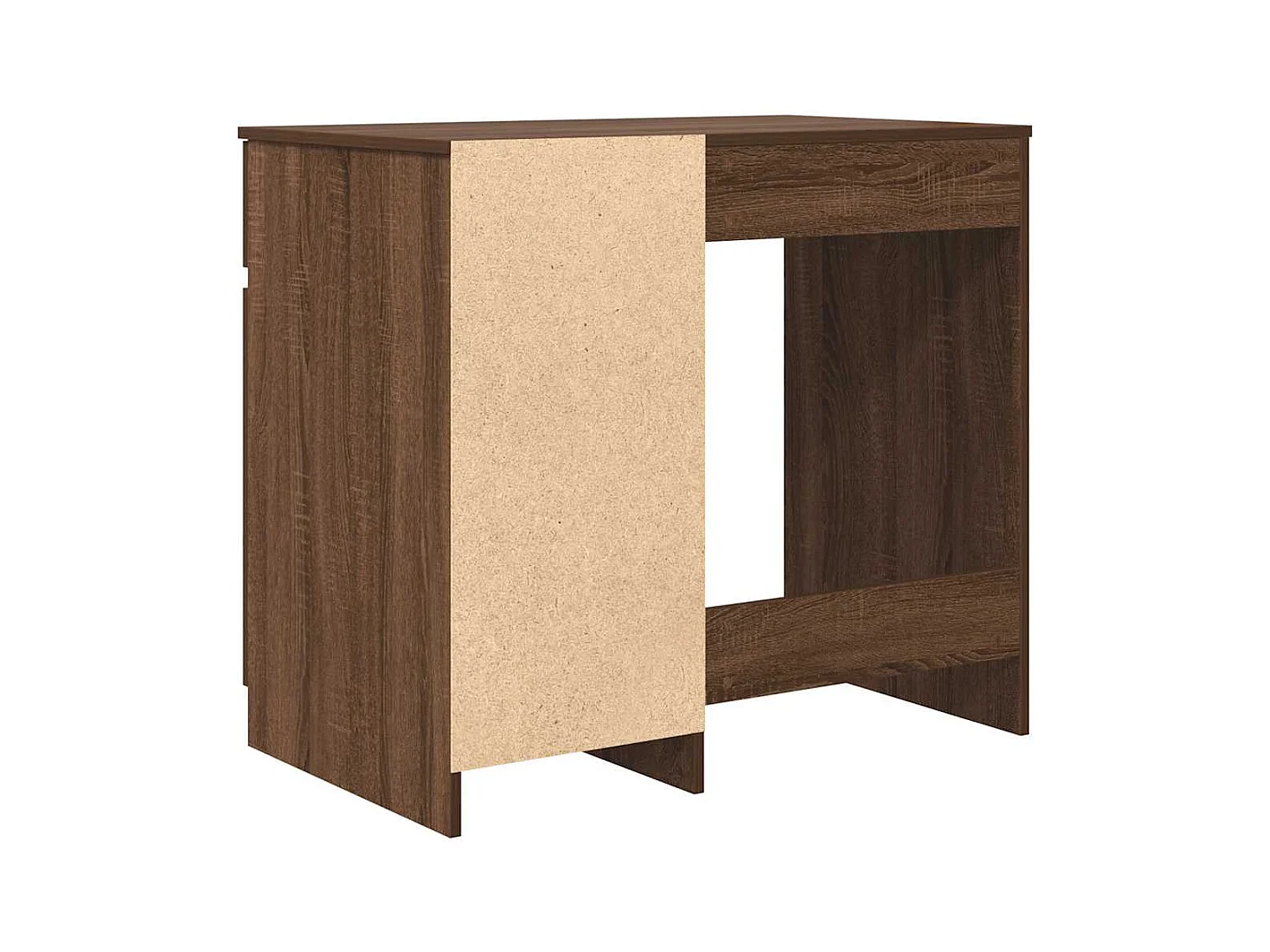 Bureau chêne marron 86x49x76 cm bois d'ingénierie