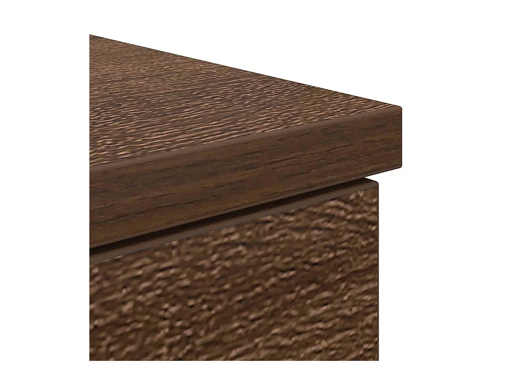 Bureau chêne marron 86x49x76 cm bois d'ingénierie