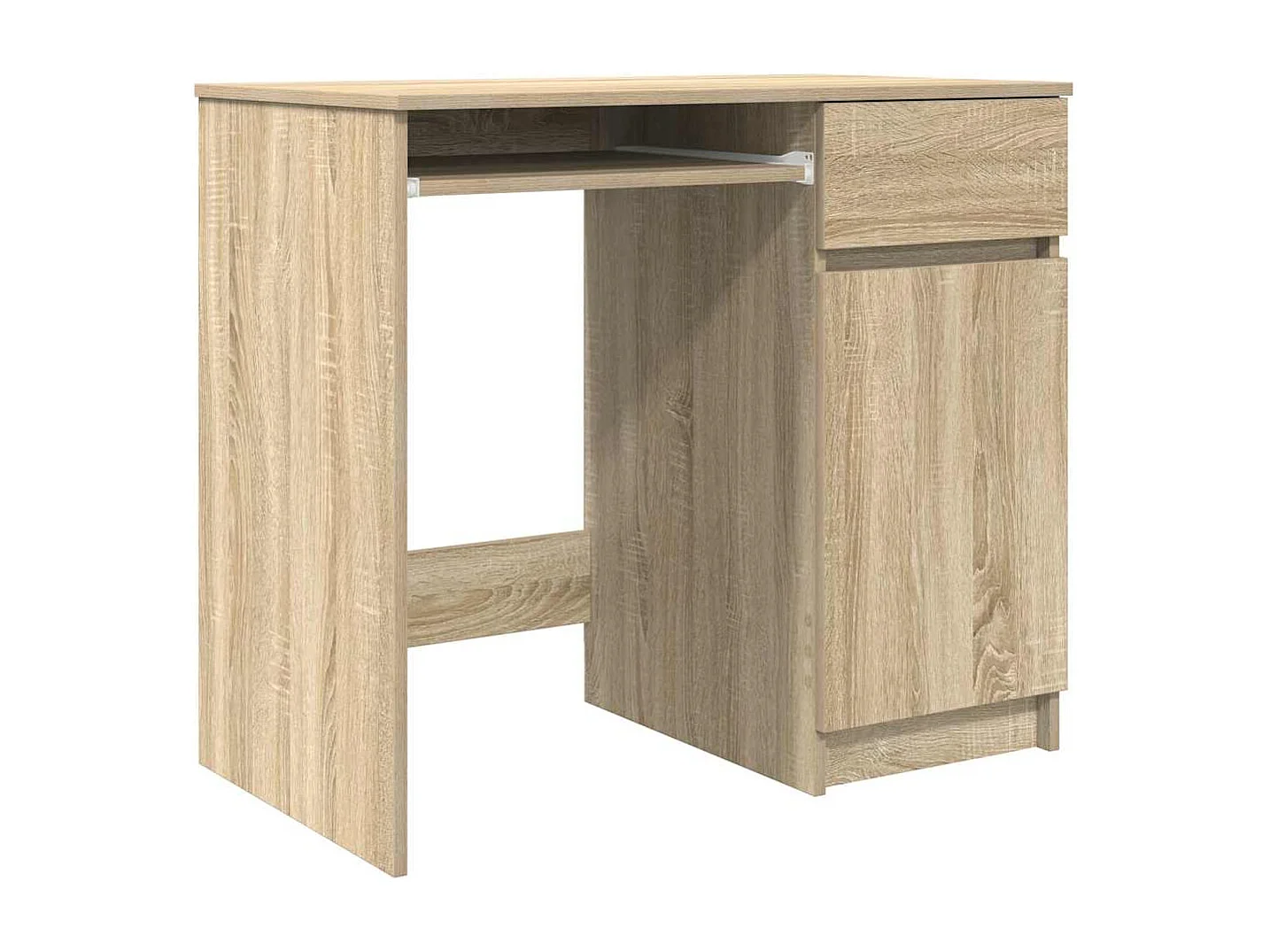 Bureau chêne Sonoma 86x49x76 cm bois d'ingénierie