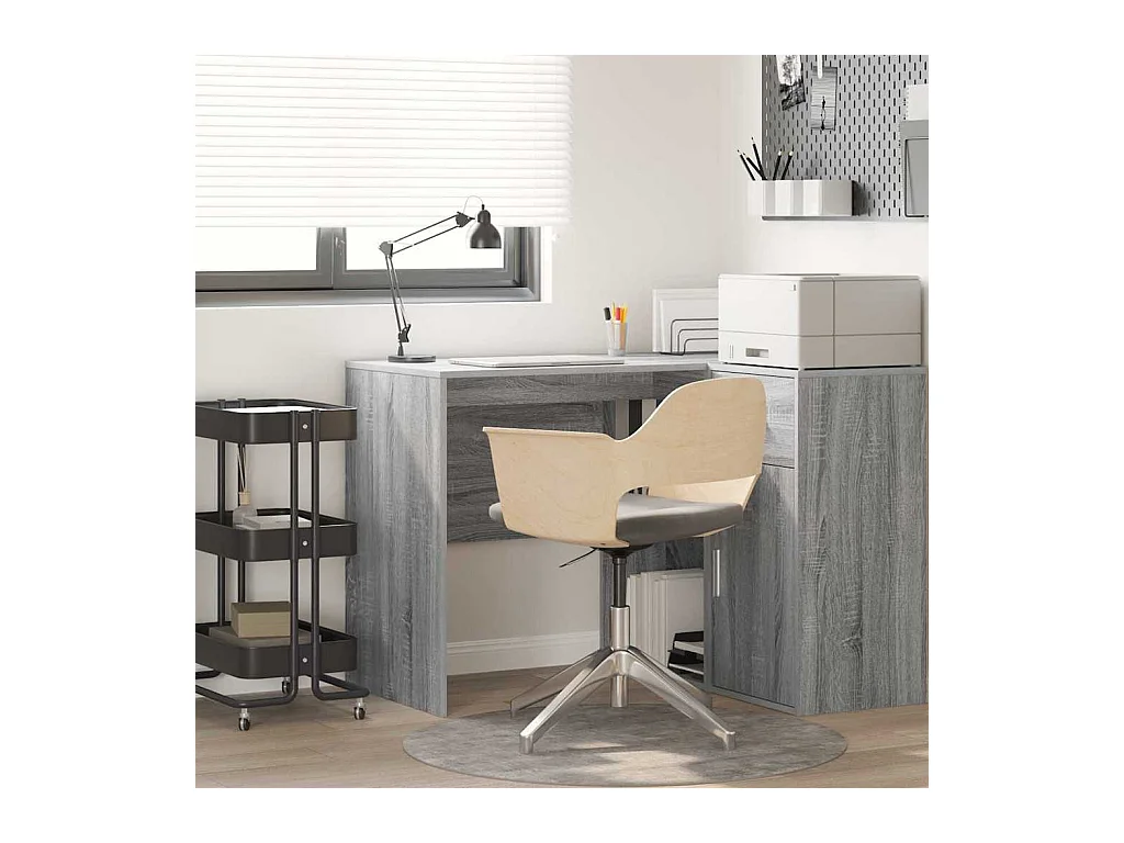 Bureau Gris Sonoma 102 x 50 x 75 cm Bois d'ingénierie