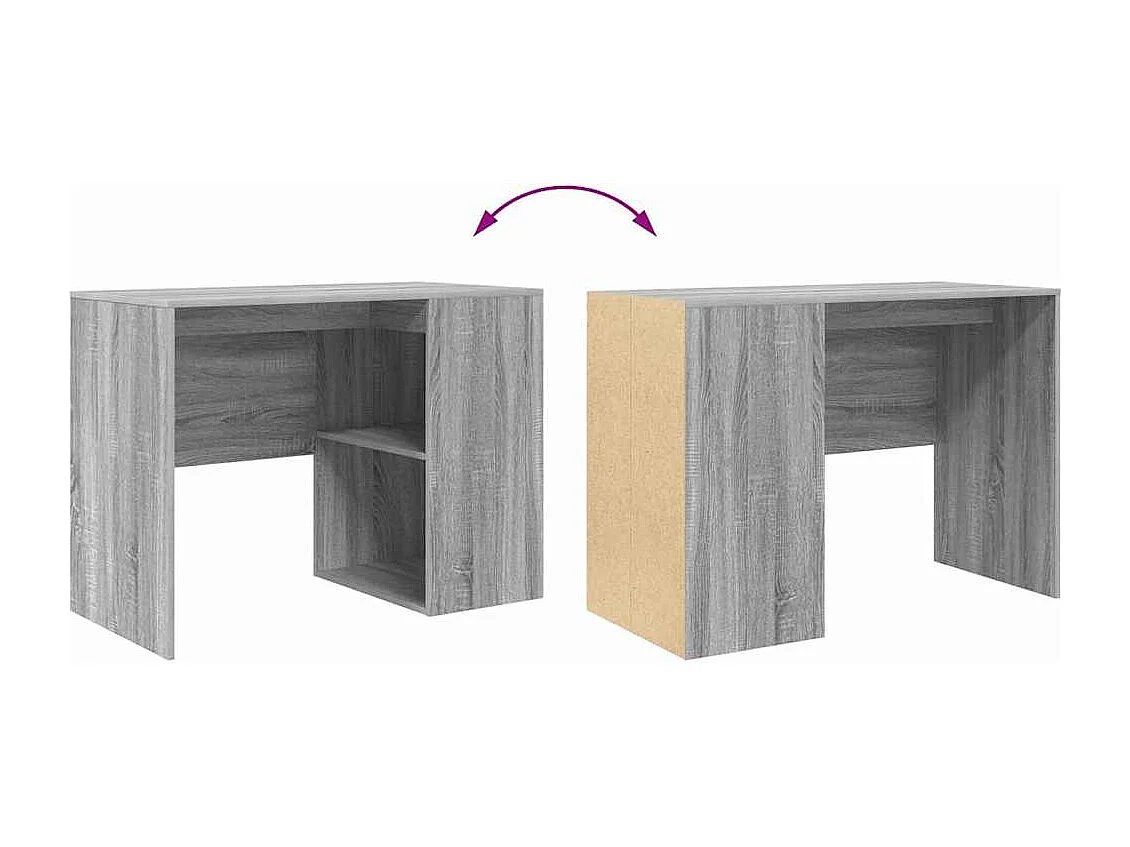 Bureau Gris Sonoma 102 x 50 x 75 cm Bois d'ingénierie