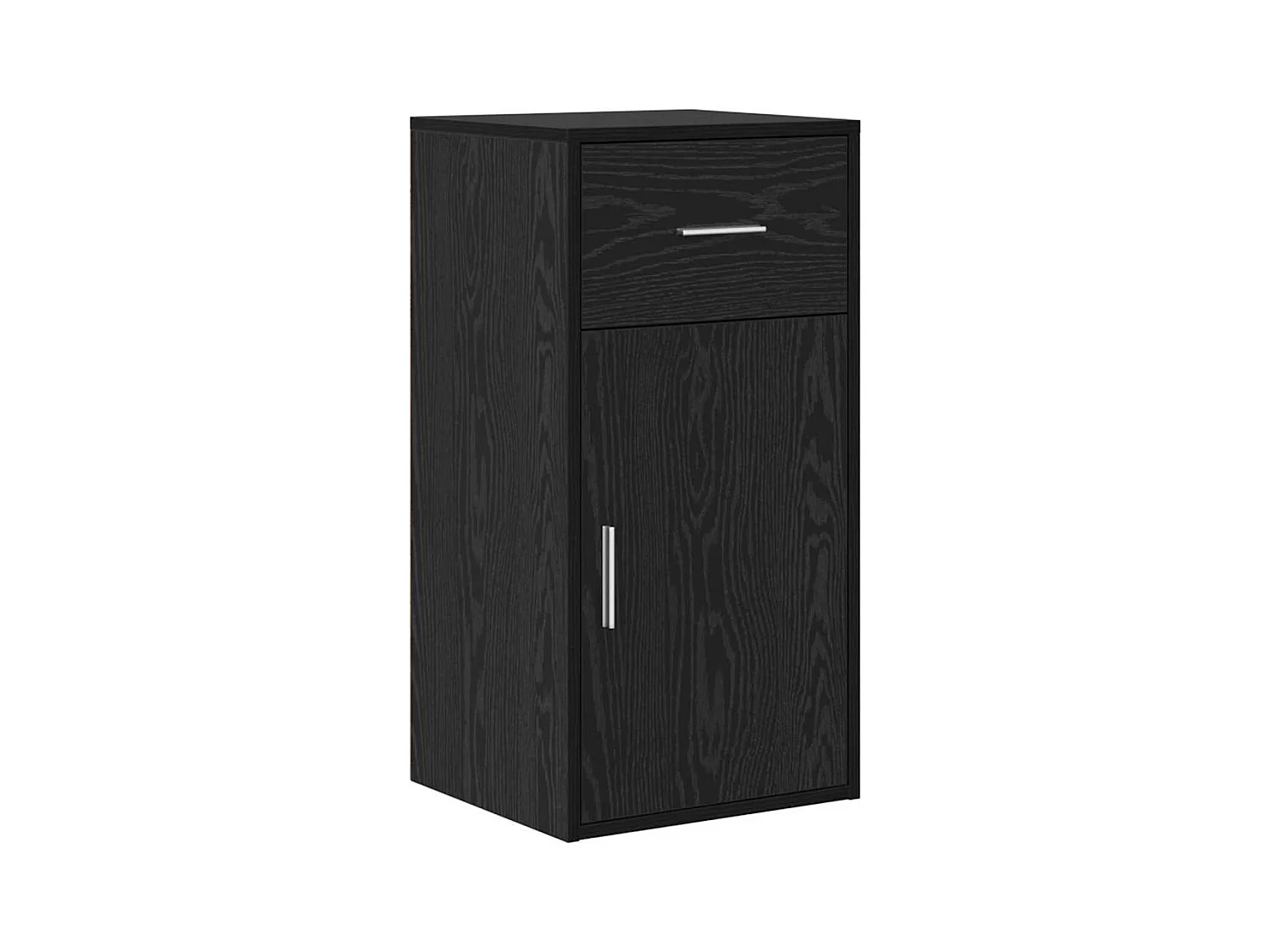 Bureau d'angle avec tiroir 2 pcs Chêne noir 102 x 50 x 75 cm
