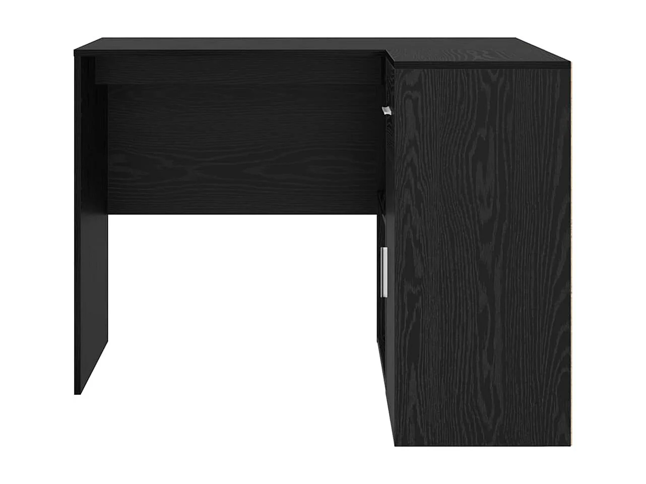 Bureau d'angle avec tiroir 2 pcs Chêne noir 102 x 50 x 75 cm