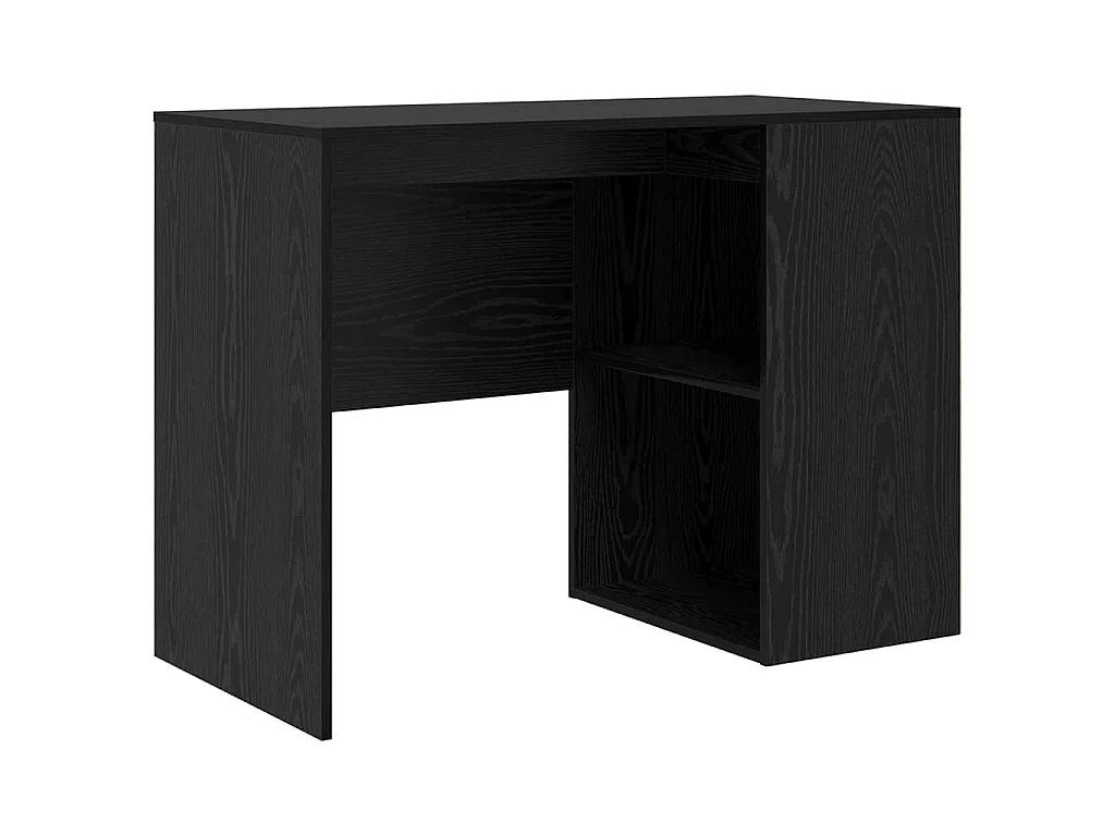 Bureau d'angle avec tiroir 2 pcs Chêne noir 102 x 50 x 75 cm