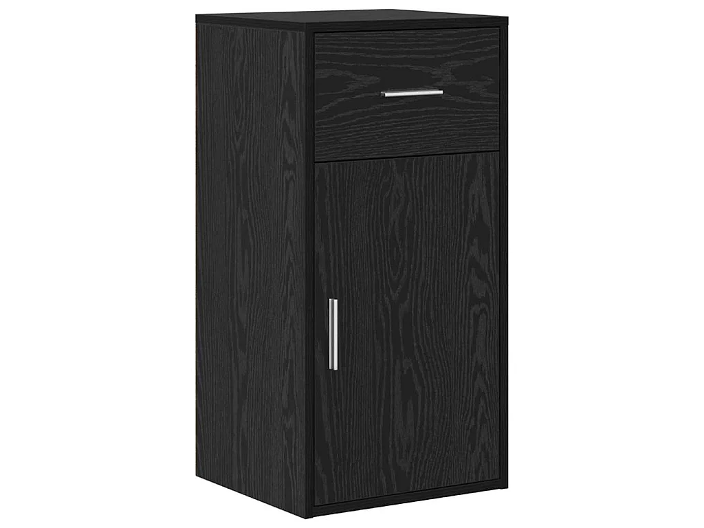 Bureau d'angle avec tiroir 2 pcs Chêne noir 102 x 50 x 75 cm