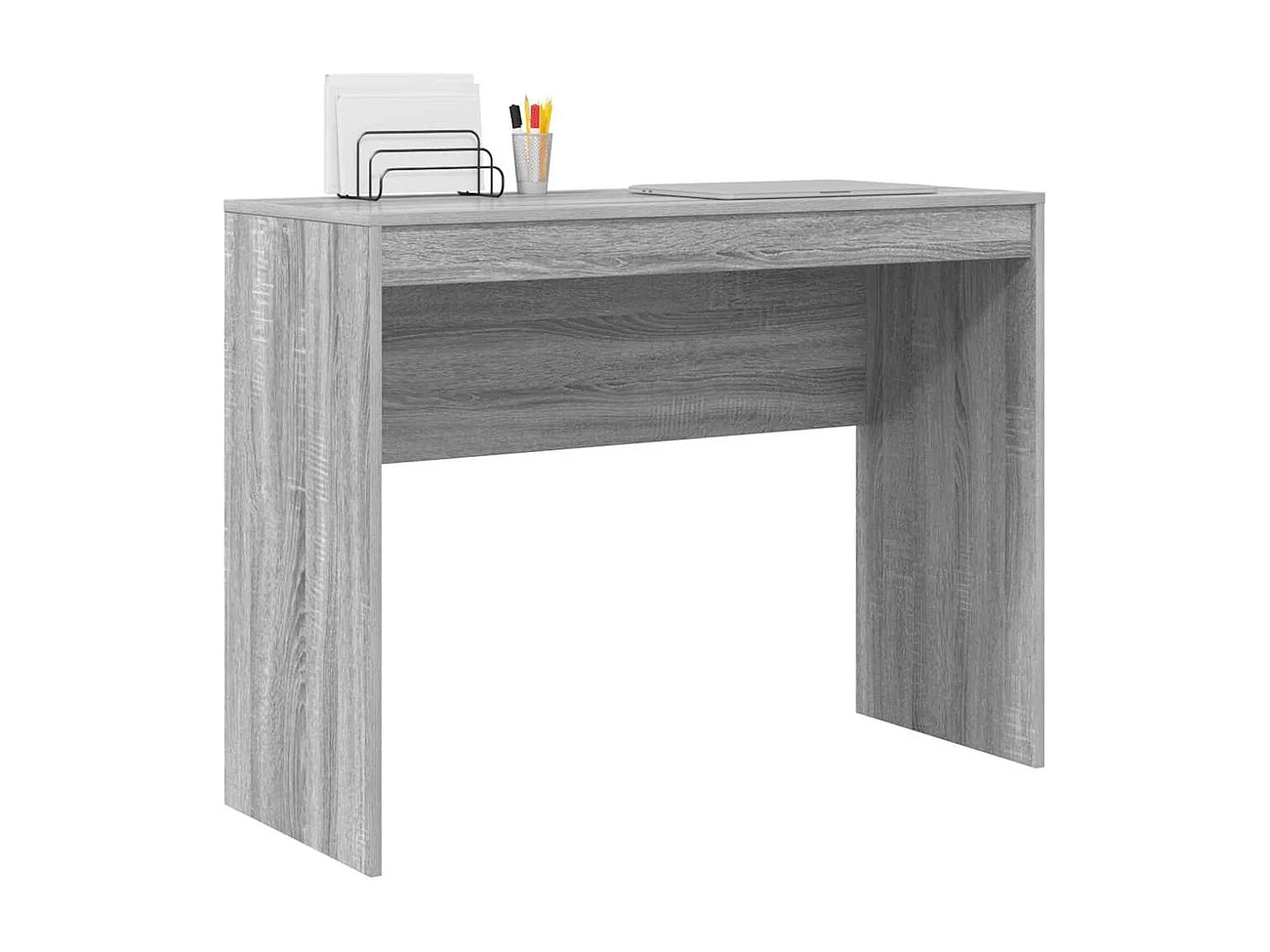 Bureau Sonoma gris 100 x 40 x 76 cm Bois d'ingénierie