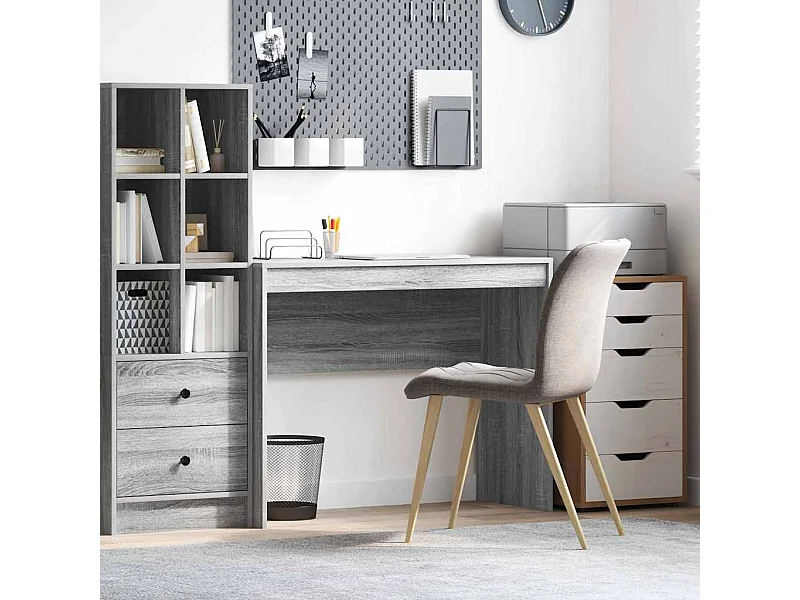 Bureau Sonoma gris 100 x 40 x 76 cm Bois d'ingénierie