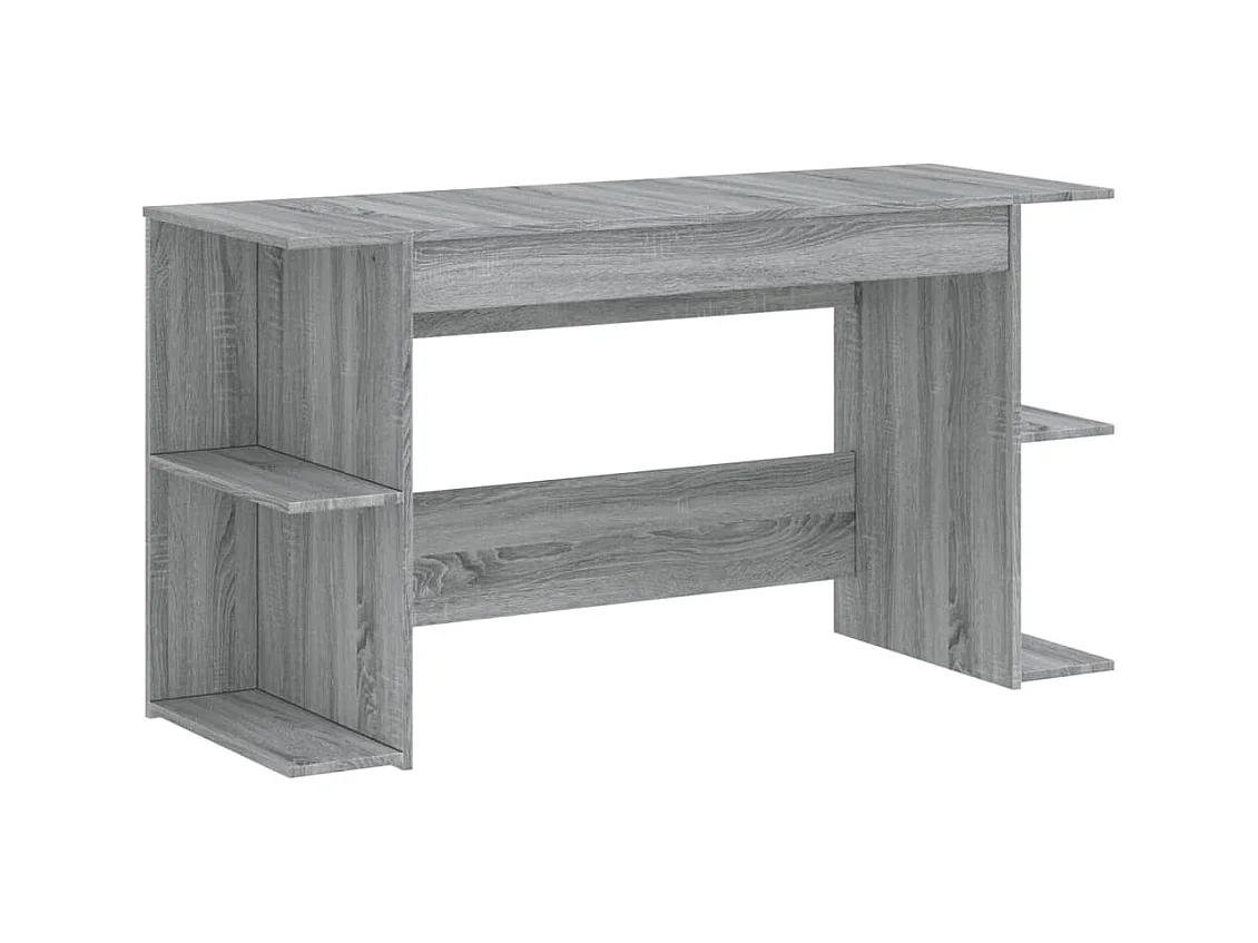 Sonoma grijs bureau 140x50x75 cm bewerkt hout