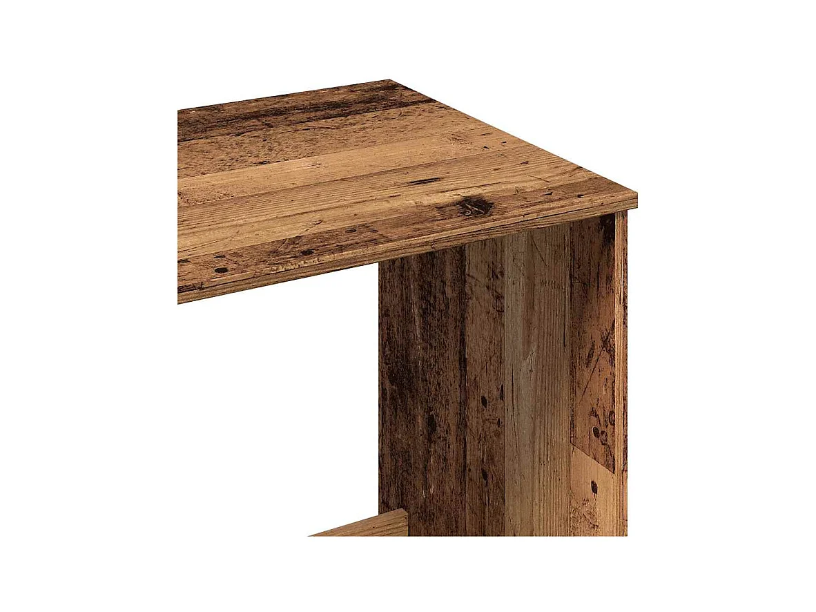 Bureau vieux bois 100x50x75 cm bois d'ingénierie