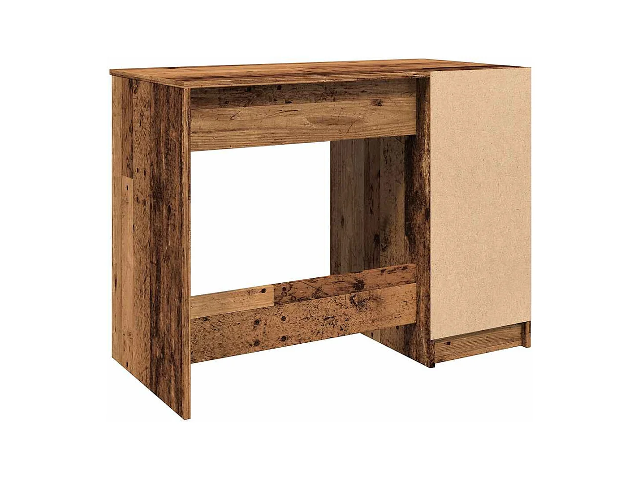 Bureau vieux bois 100x50x75 cm bois d'ingénierie