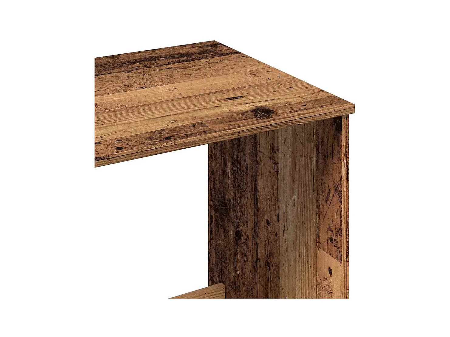 Bureau vieux bois 100x50x75 cm bois d'ingénierie