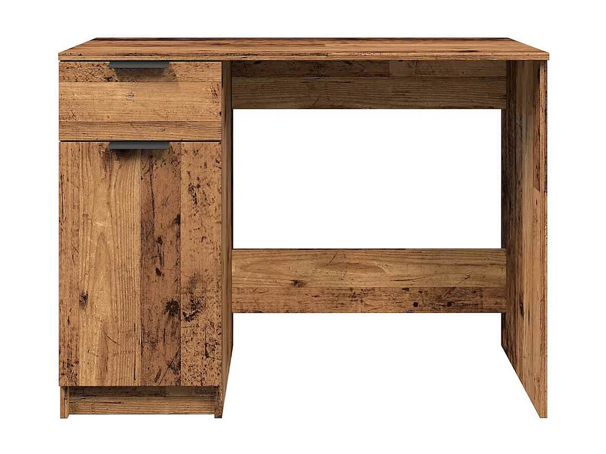 Bureau vieux bois 100x50x75 cm bois d'ingénierie