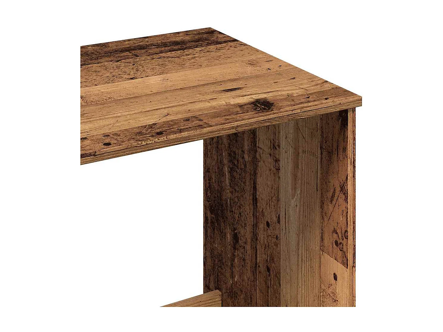 Bureau vieux bois 100x50x75 cm bois d'ingénierie