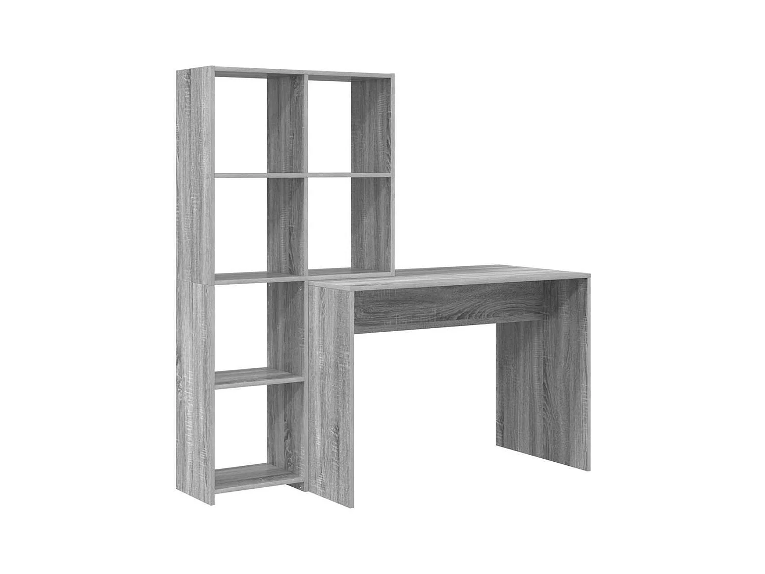 Bureau Sonoma gris 138.5 x 55 x 143 cm Bois d'ingénierie