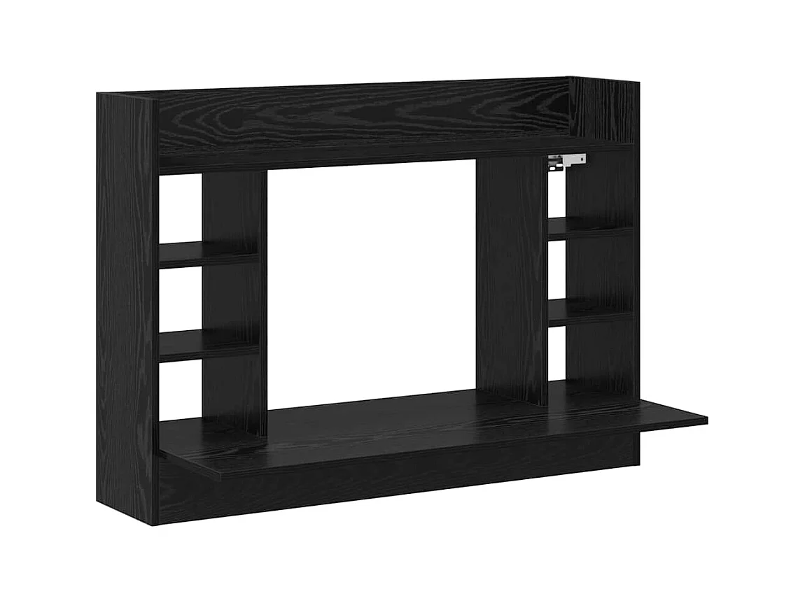 Bureau mural Chêne noir 105 x 48 x 75 cm Bois d'ingénierie