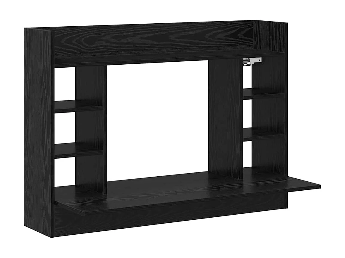 Bureau mural Chêne noir 105 x 48 x 75 cm Bois d'ingénierie