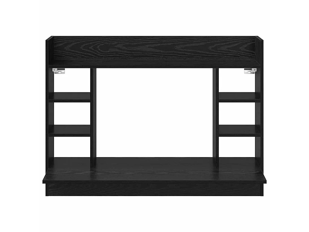 Scrivania da parete in rovere nero 105 x 48 x 75 cm in legno ingegnerizzato