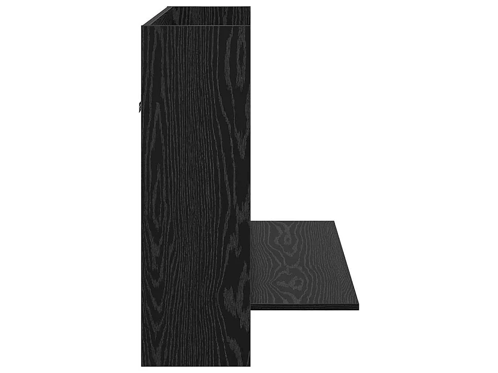 Scrivania da parete in rovere nero 105 x 48 x 75 cm in legno ingegnerizzato