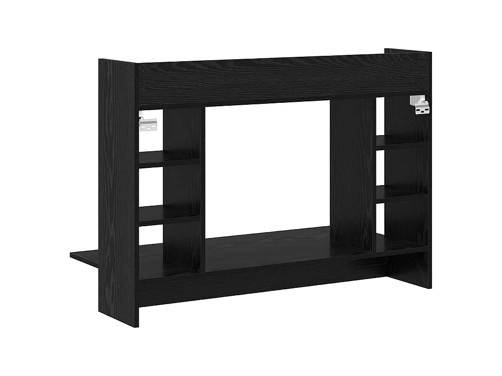 Scrivania da parete in rovere nero 105 x 48 x 75 cm in legno ingegnerizzato