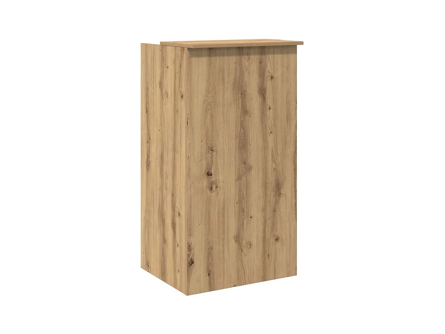 Bureau réception chêne artisanal 55x50x103,5 cm bois ingénierie