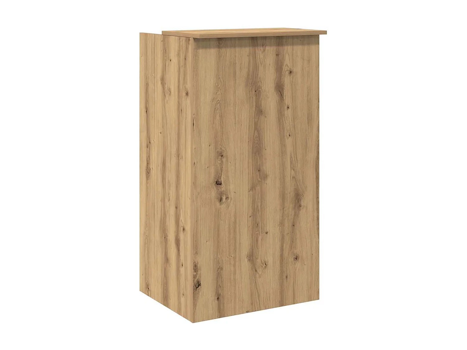 Bureau réception chêne artisanal 55x50x103,5 cm bois ingénierie