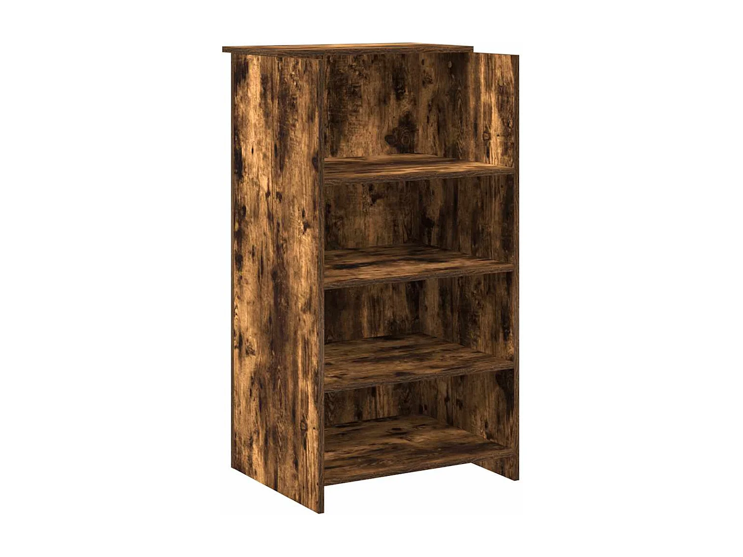 Bureau de réception chêne fumé 55x50x103,5 cm bois d'ingénierie