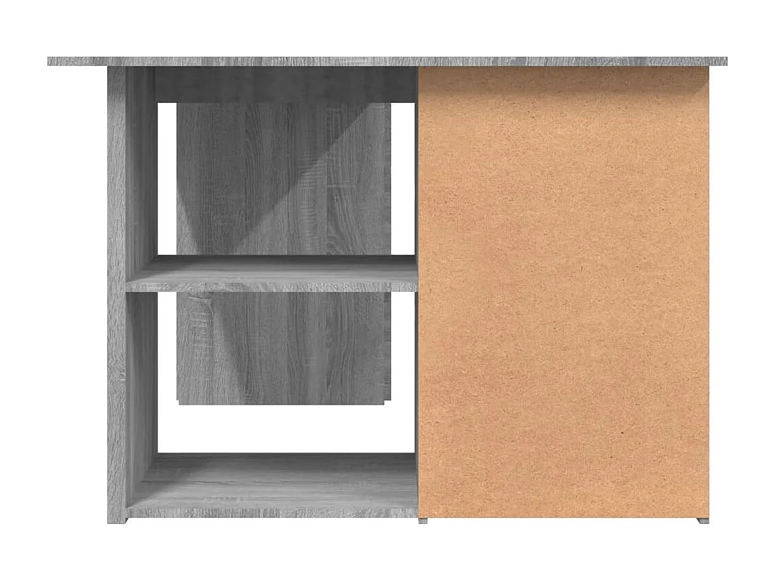 Scrivania angolare Sonoma Grey 145x100x76 cm in legno ingegnerizzato
