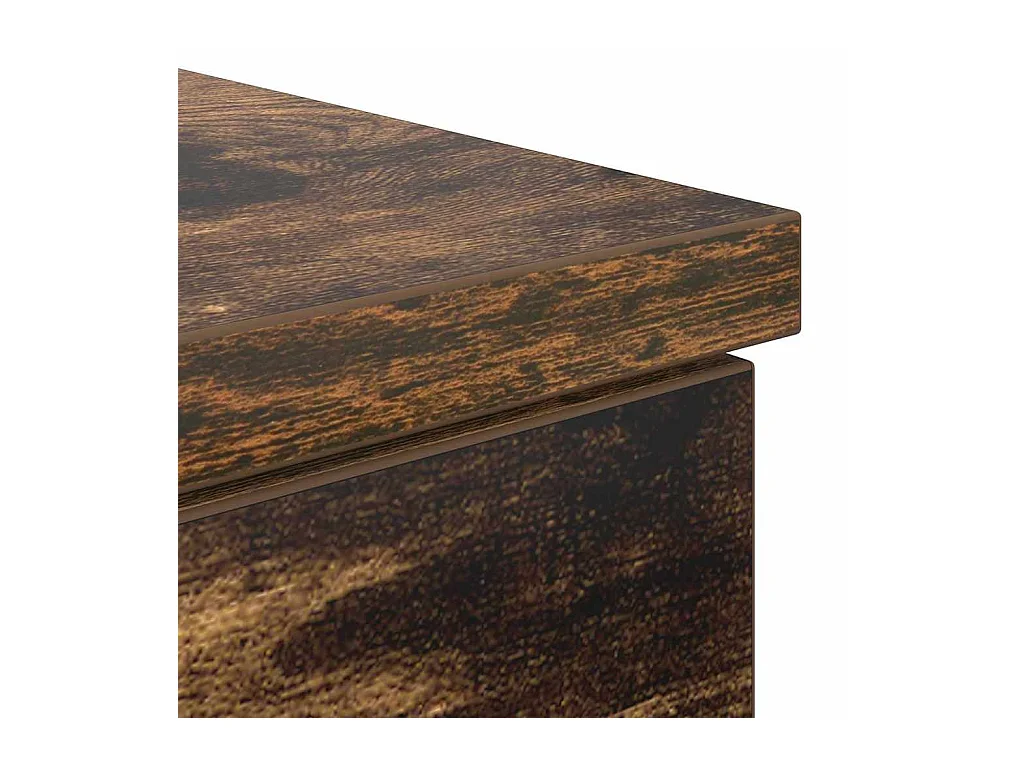 Scrivania con anta Rovere affumicato 140 x 49 x 76 cm Legno ingegnerizzato