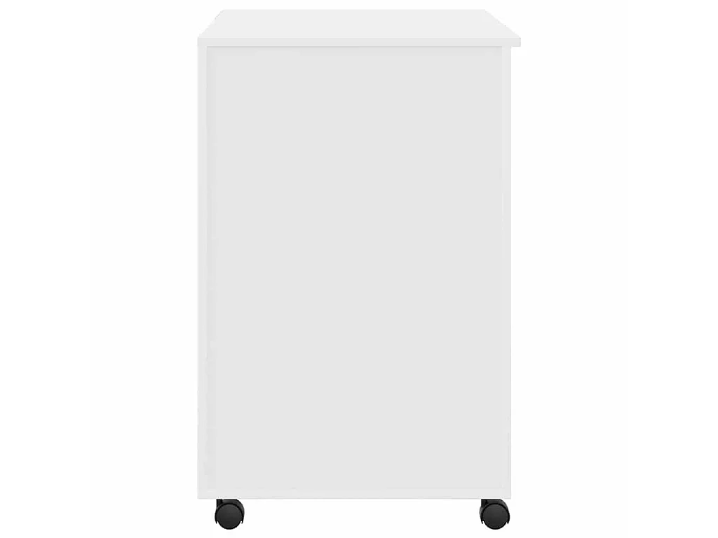 Scrivania con ruote Bianca 91 x 50 x 77 cm Legno ingegnerizzato