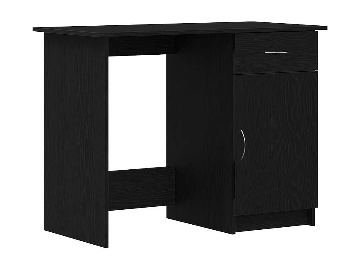 Bureau Chêne noir 100 x 50 x 76 cm Bois d'ingénierie