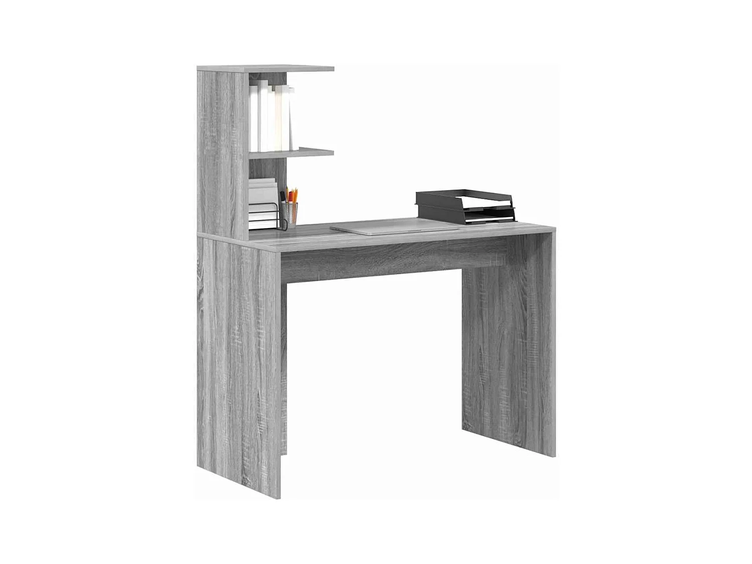 Bureau Sonoma gris 102 x 50 x 124 cm Bois d'ingénierie