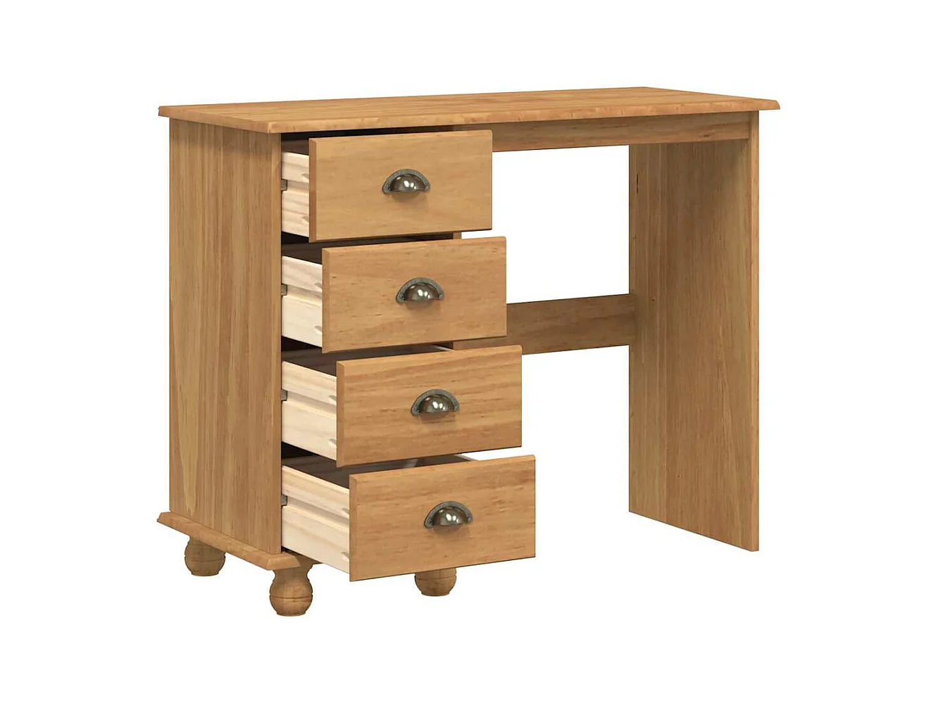 Bureau ASKIM Marron 95 x 40 x 75 cm Bois massif en pin