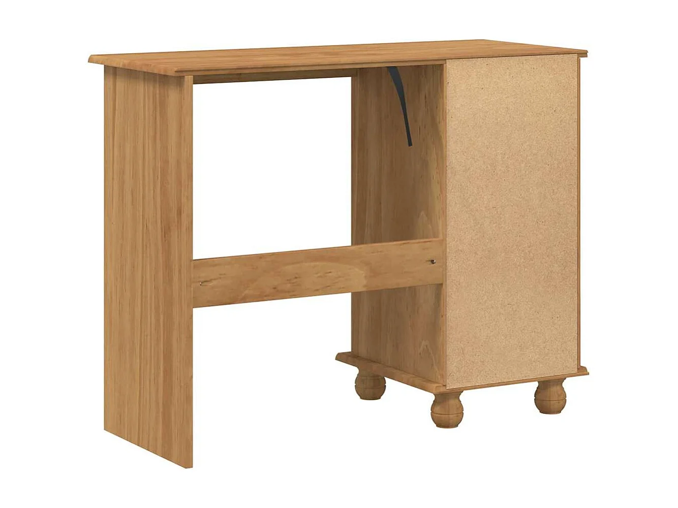 ASKIM Bruin Bureau 95 x 40 x 75 cm Massief grenenhout