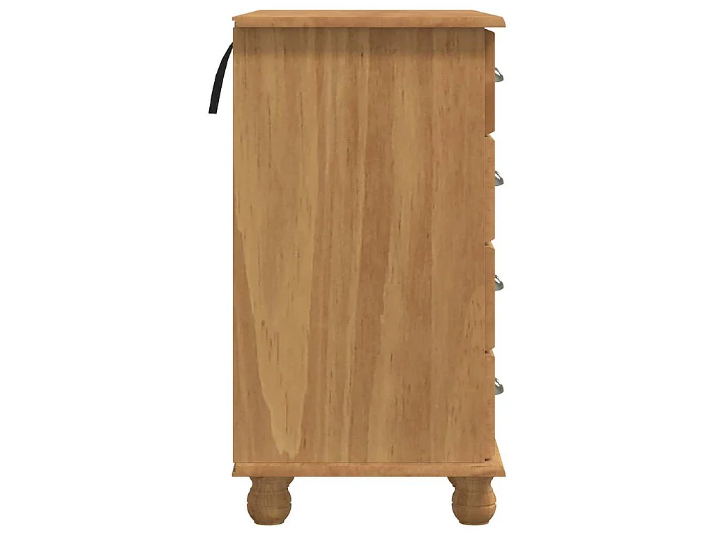 Scrivania ASKIM marrone 95 x 40 x 75 cm in legno massello di pino