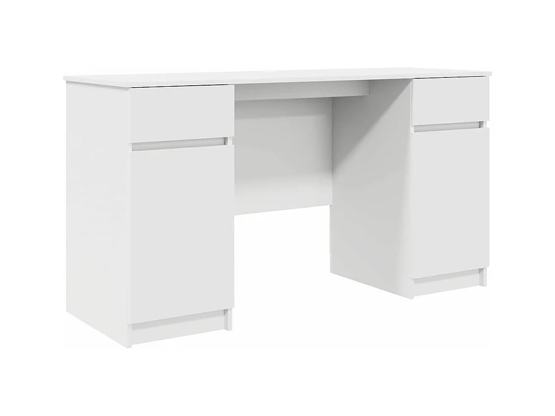 Bureau avec tiroir Blanc 140 x 49 x 76 cm Bois d'ingénierie