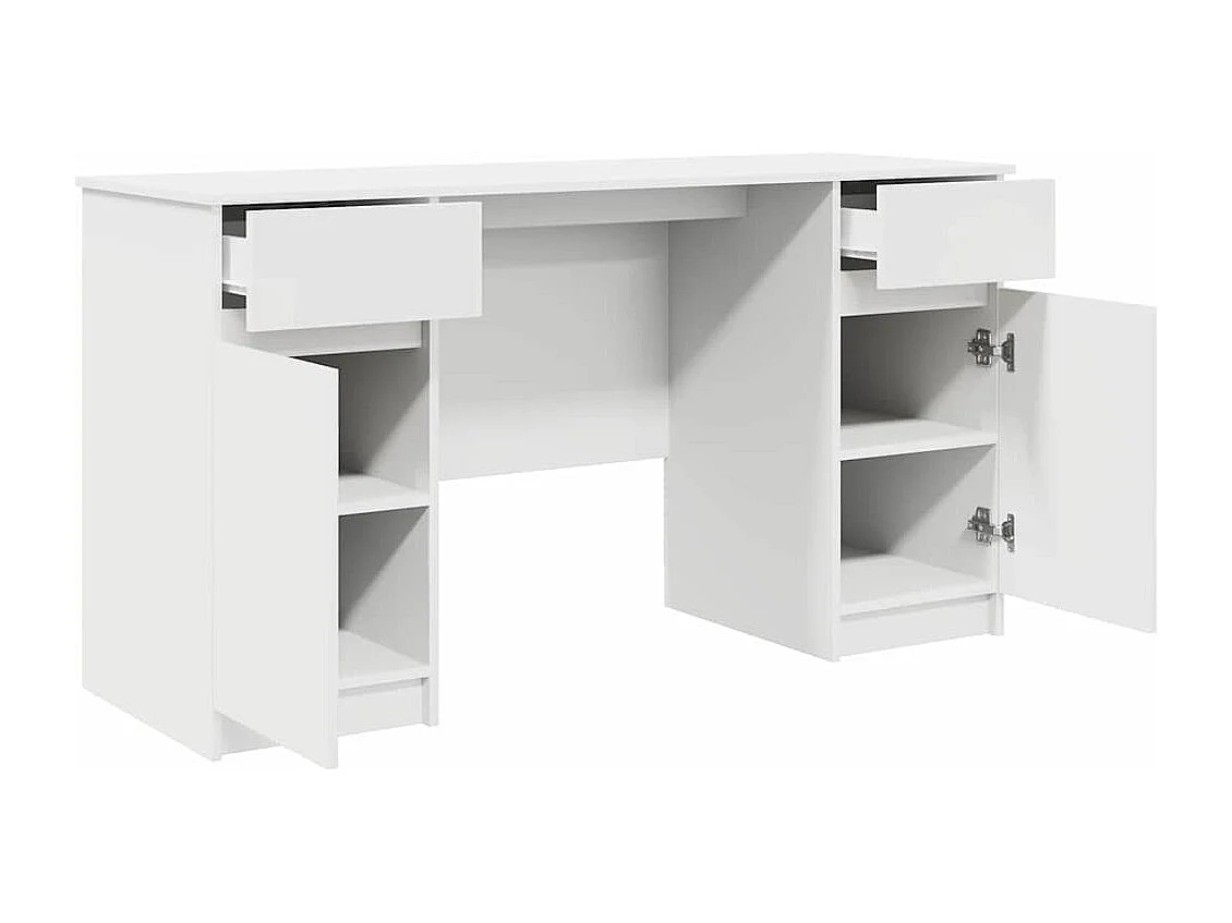 Escritorio con cajón Blanco 140 x 49 x 76 cm Madera de ingeniería