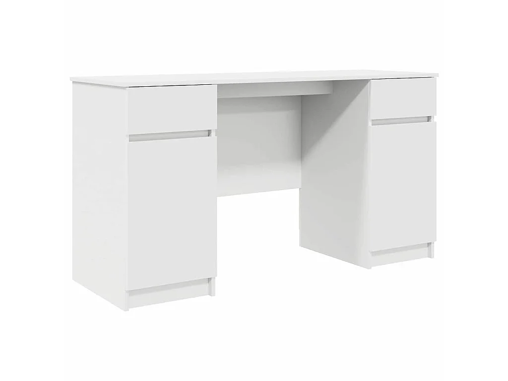 Scrivania con cassetto Bianco 140 x 49 x 76 cm Legno ingegnerizzato