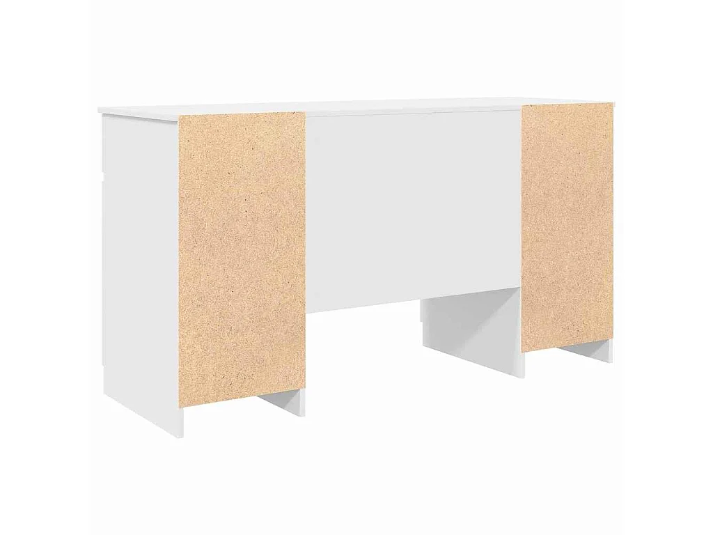 Scrivania con cassetto Bianco 140 x 49 x 76 cm Legno ingegnerizzato