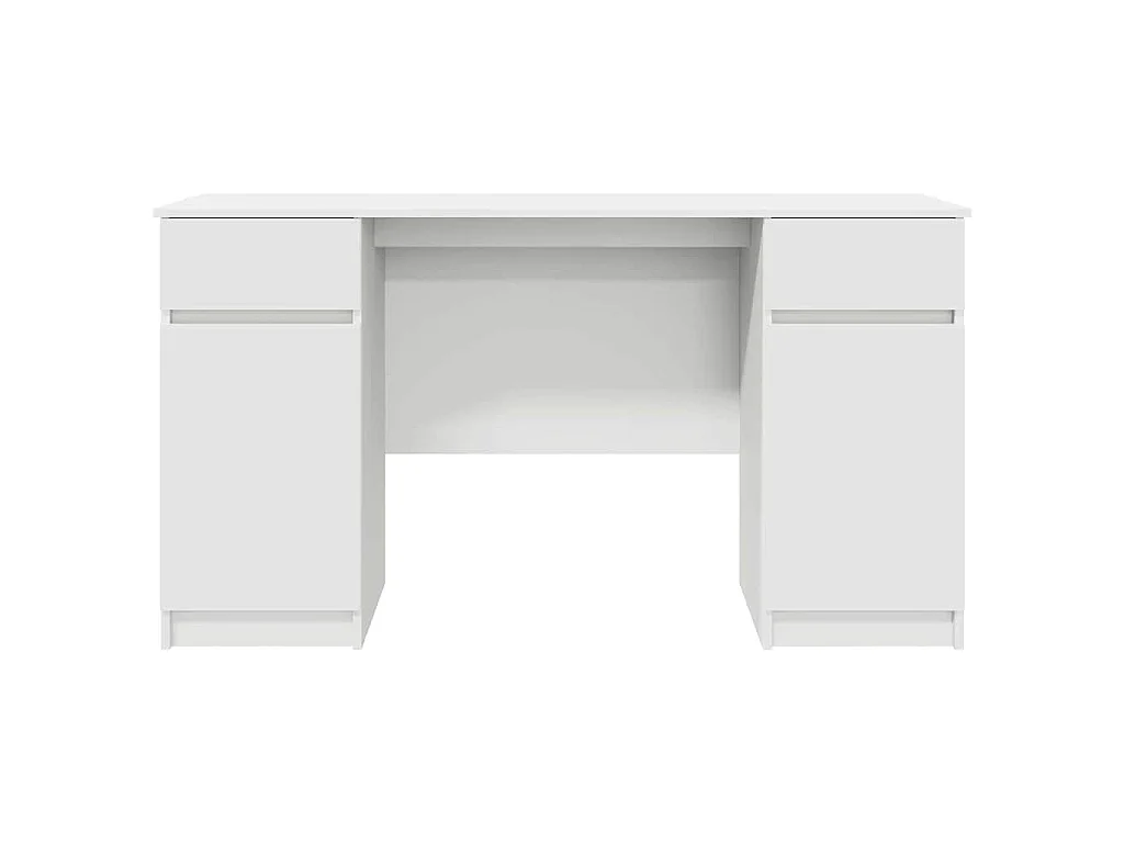 Scrivania con cassetto Bianco 140 x 49 x 76 cm Legno ingegnerizzato