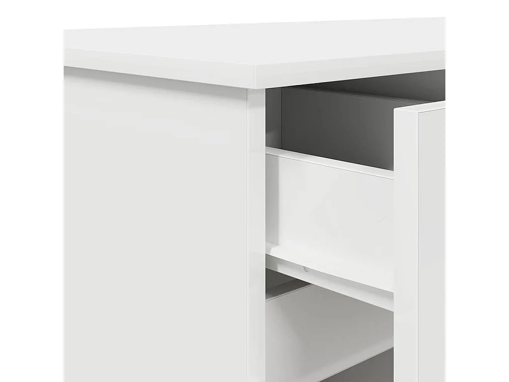 Scrivania con cassetto Bianco 140 x 49 x 76 cm Legno ingegnerizzato