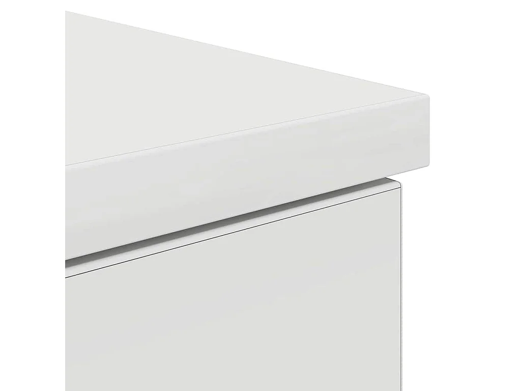 Scrivania con cassetto Bianco 140 x 49 x 76 cm Legno ingegnerizzato