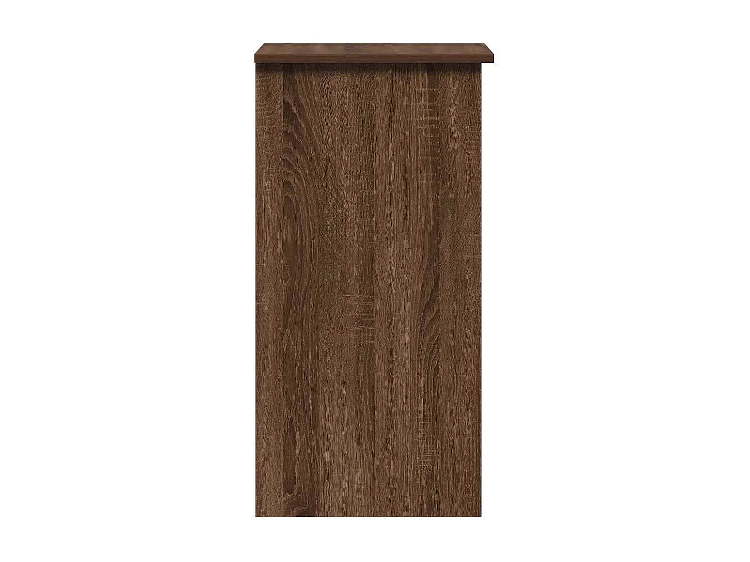 Escritorio y estanterías roble marrón 84x40x78 cm madera de ingeniería