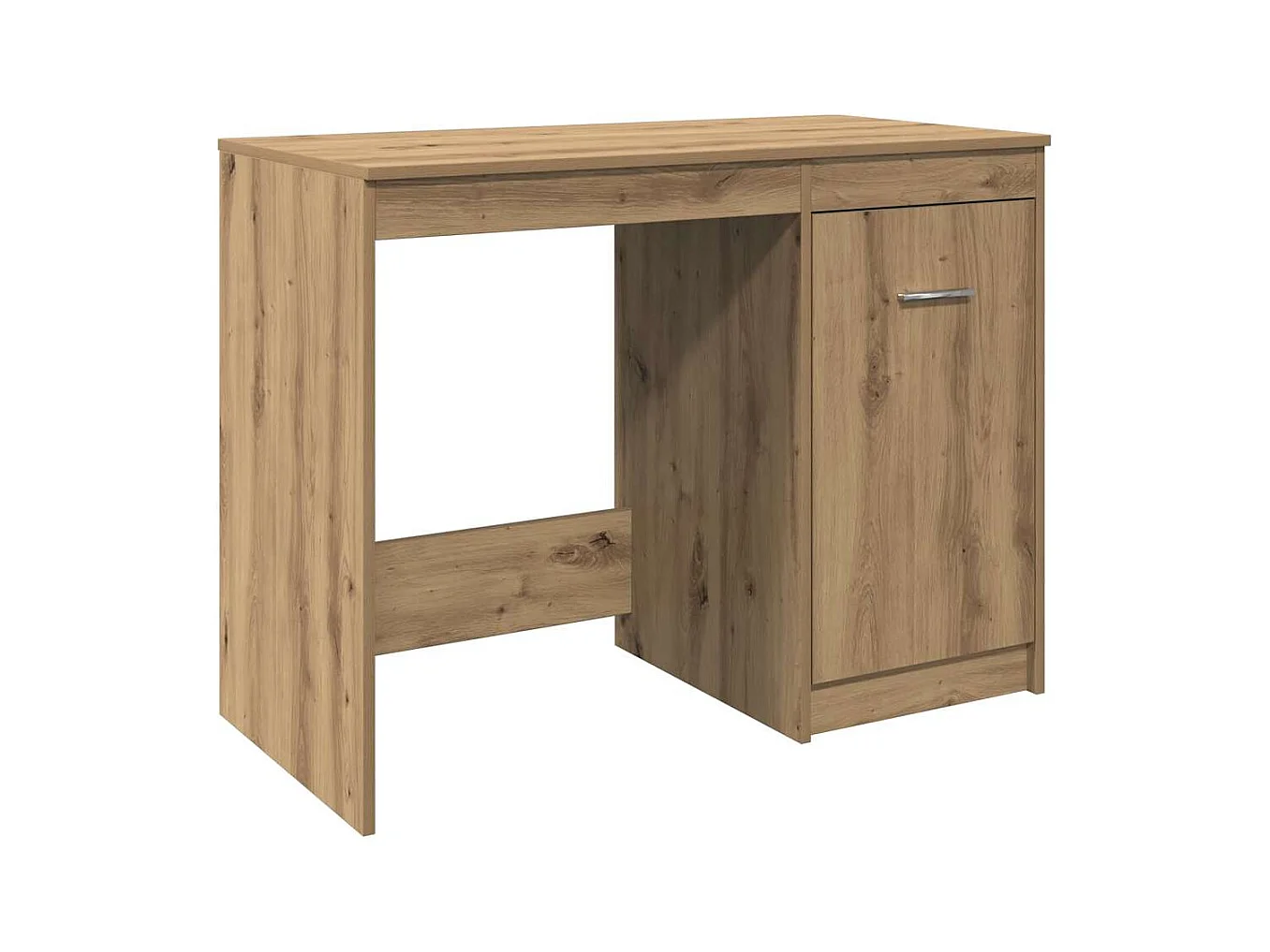 Handgefertigter Eichenschreibtisch 100x50x76 cm Holzwerkstoff