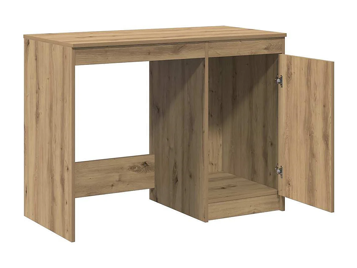 Scrivania artigianale in rovere 100x50x76 cm in legno ingegnerizzato