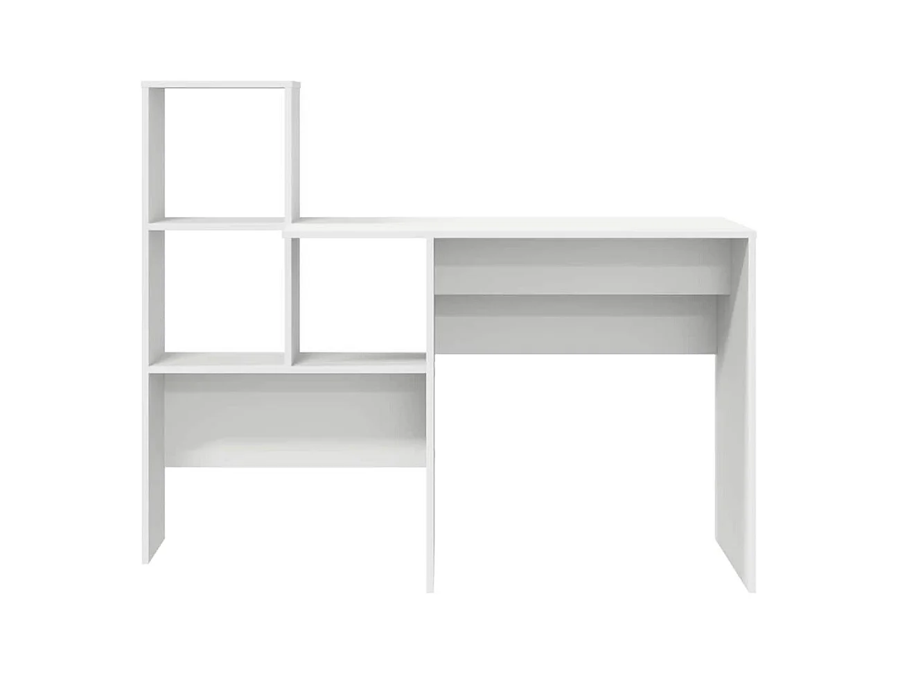 Bureau Blanc 131,5 x 50 x 106,5 cm Bois d'ingénierie