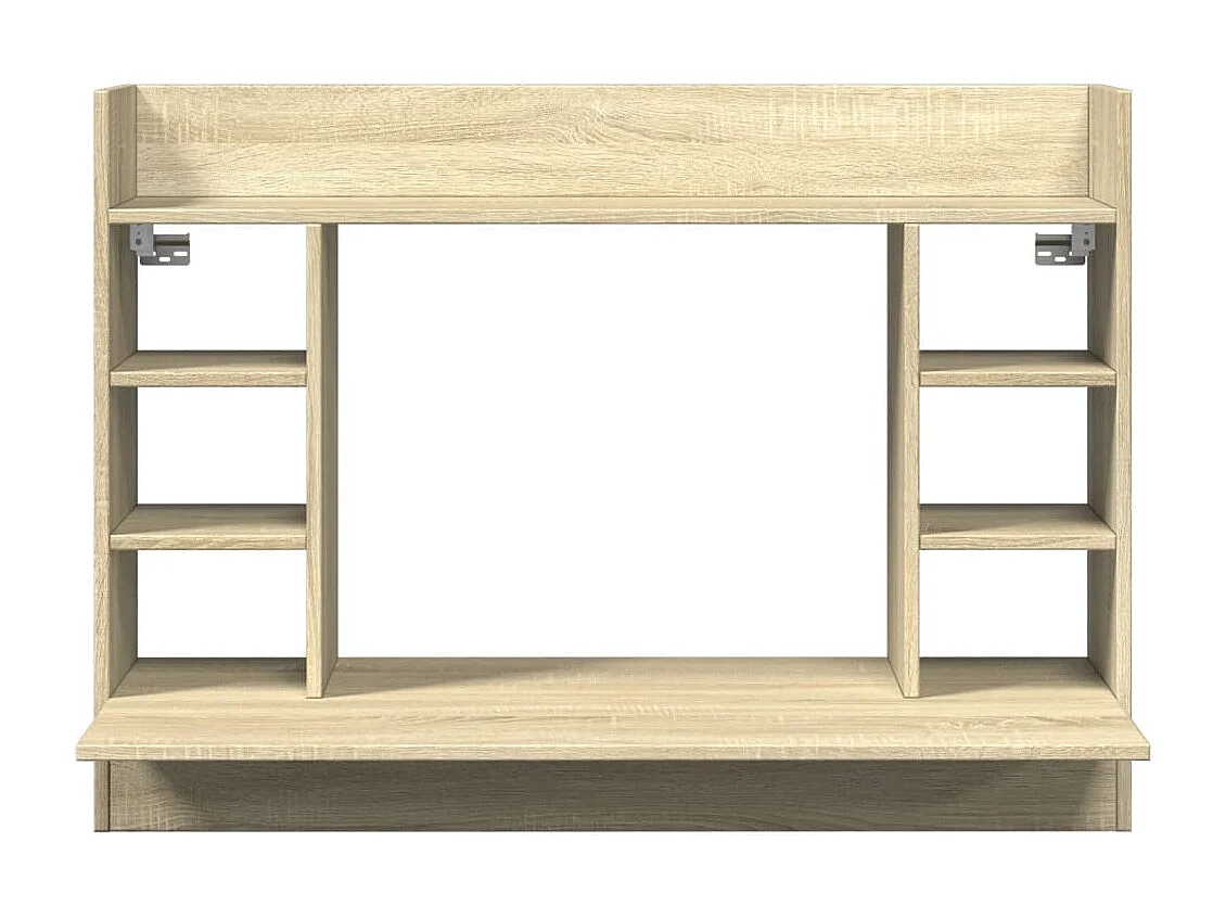 Scrivania da parete in rovere Sonoma 105x48x75 cm in legno ingegnerizzato
