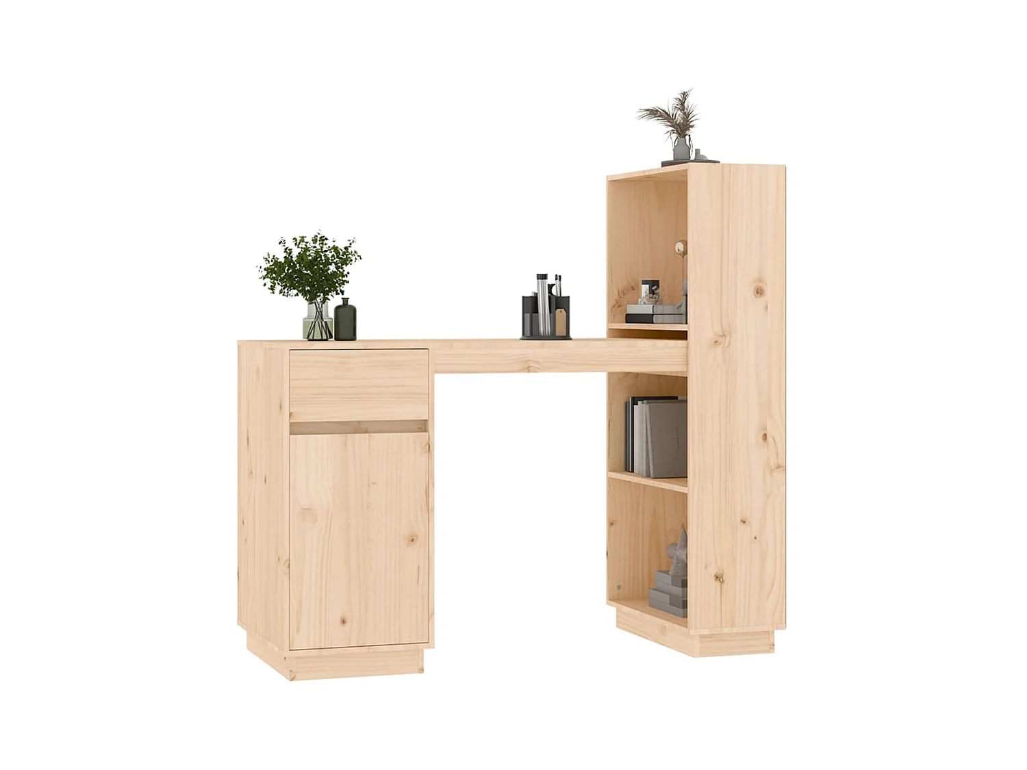 Escritorio 110x53x117 cm Madera maciza de pino