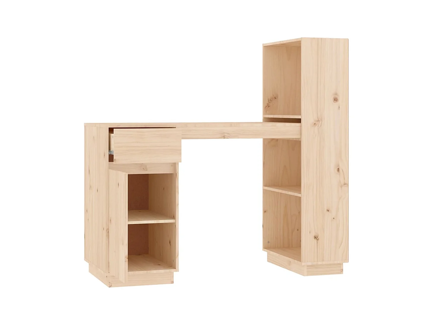 Escritorio 110x53x117 cm Madera maciza de pino