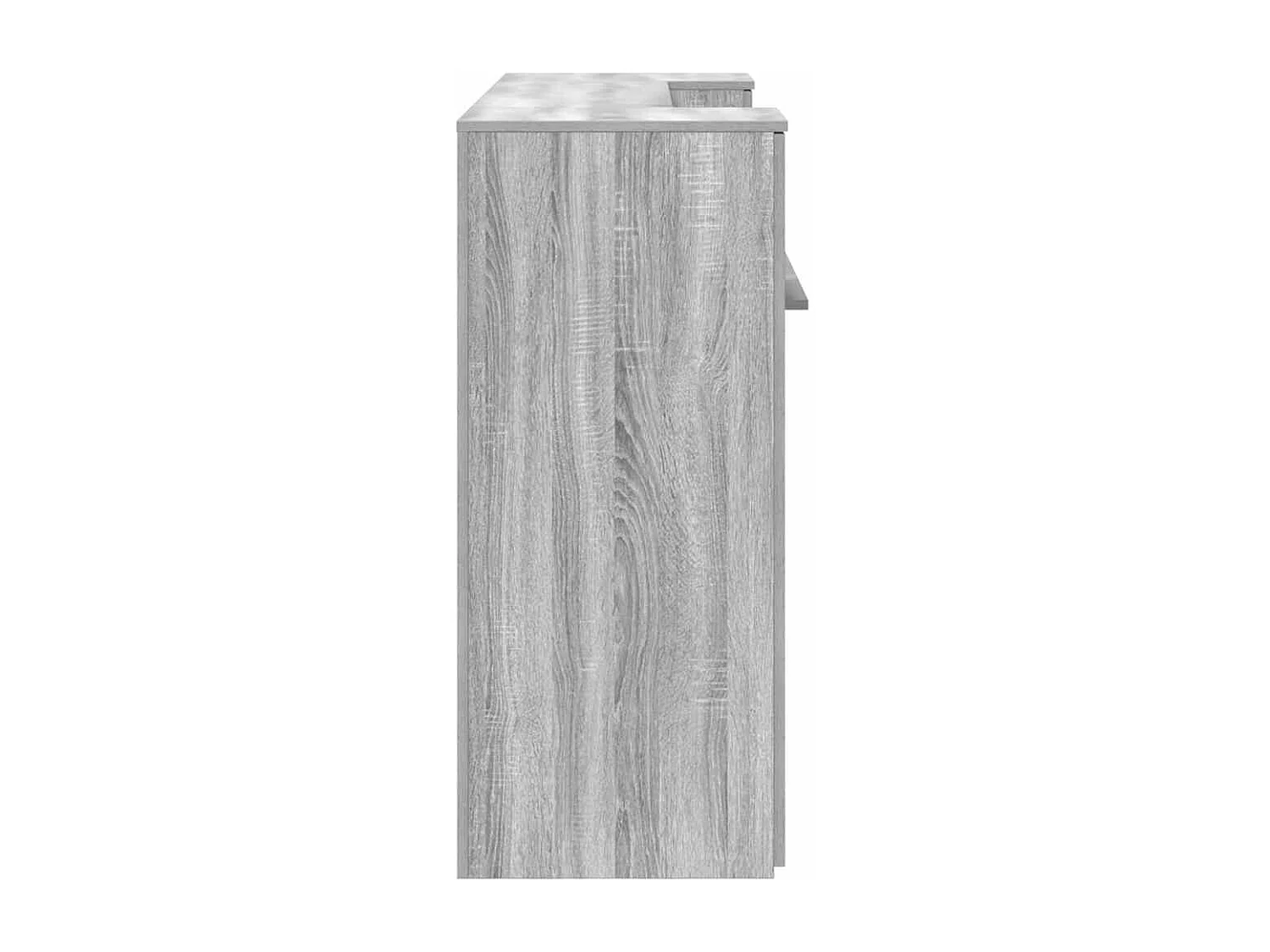 Sonoma grijs receptiebalie 180x50x103,5 cm bewerkt hout