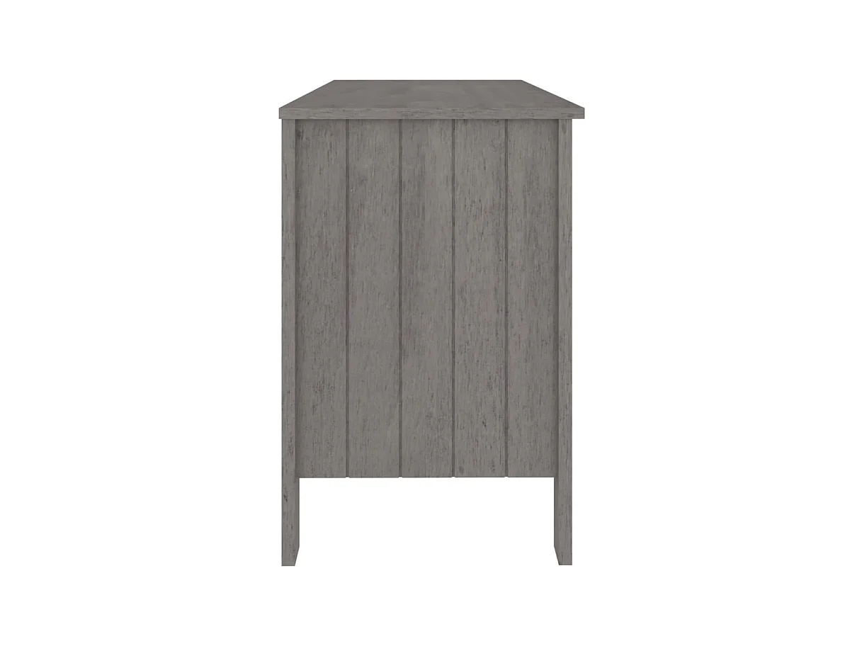HAMAR Bureau Lichtgrijs 113x50x75 cm Massief grenenhout